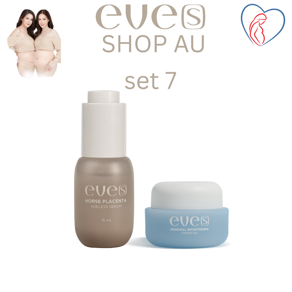 ชุดบำรุงผิวคุณแม่ 7 - 1 เซรั่มอีฟส์ /1 ครีมเจลฟ้า