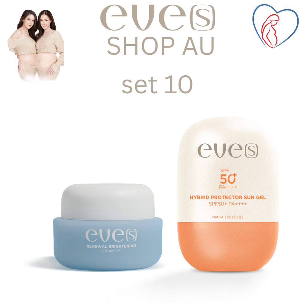 ชุดบำรุงผิวคุณแม่ 10 - 1 กันแดดซันเจล /1 ครีมเจลฟ้า