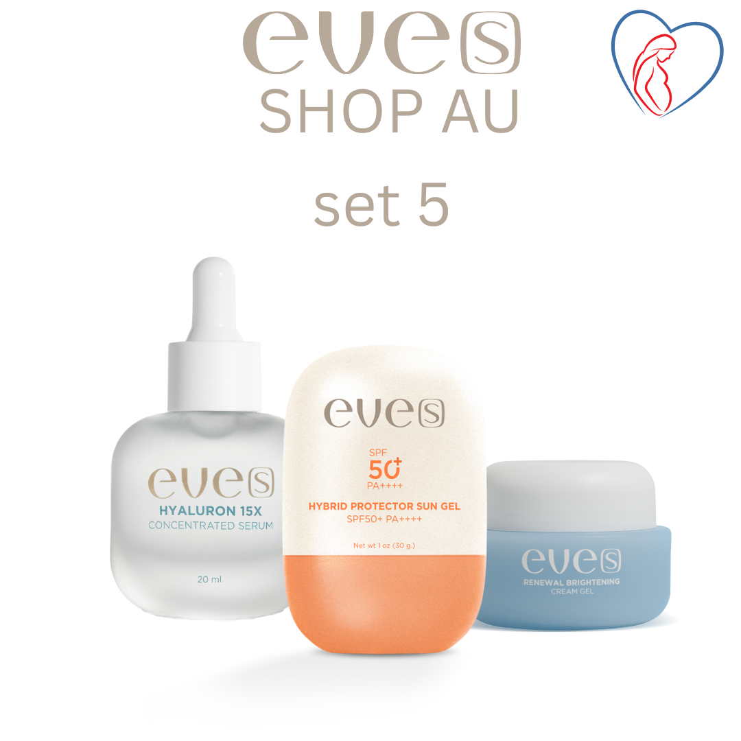 ชุดบำรุงผิวคุณแม่ 5 - 1 ไฮยา / 1  ซันเจลกันแดด/1 ครีมเจลฟ้า