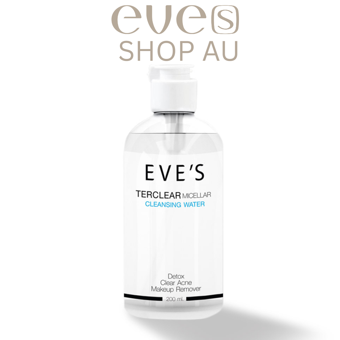 TER CLEAR MICELLAR CLEANSING WATER คลีนซิ่ง เทอร์เคลียร์ ละลายเครื่องสำอาง สิ่งสกปรกและไขมันอุดตันที่ก่อให้เกิดสิว