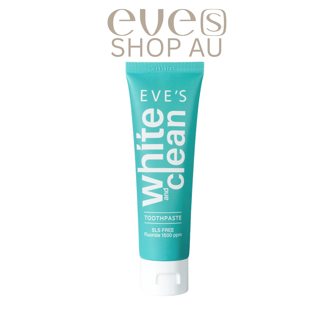Eve's White&Clean Toothpaste ยาสีฟันสูตรธรรมชาติ ฟันขาว ปากสะอาด สดชื่น ลดกลิ่นปาก