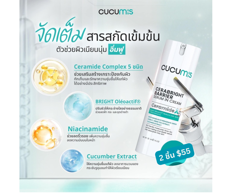 เซทผิวหน้าใสทนแดด