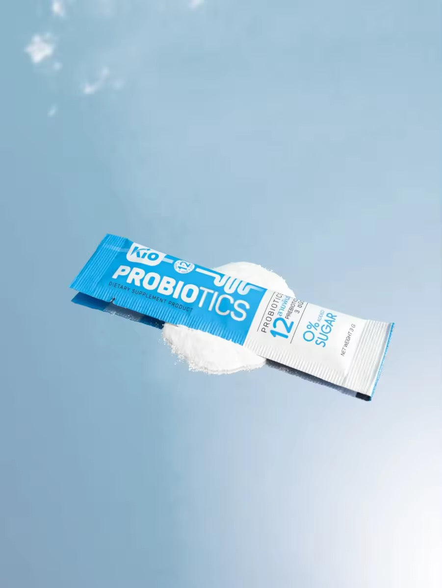 KIO Probiotic (หลักบริษัท) ผลิตภัณฑ์อาหารเสริม Pro + Prebiotic ซินไบโอติก 1 ซอง