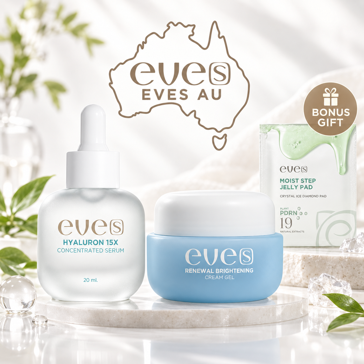 Mom's Skincare Set 11 - 1 Hya / 1 Blue Cream Gel