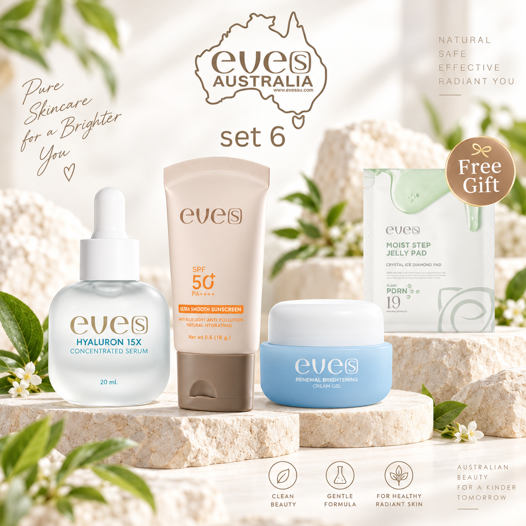 EVE's Mommy Set 6 - 1 Hya / 1 Eve's UV Sunscreen / 1 Blue Gel Cream