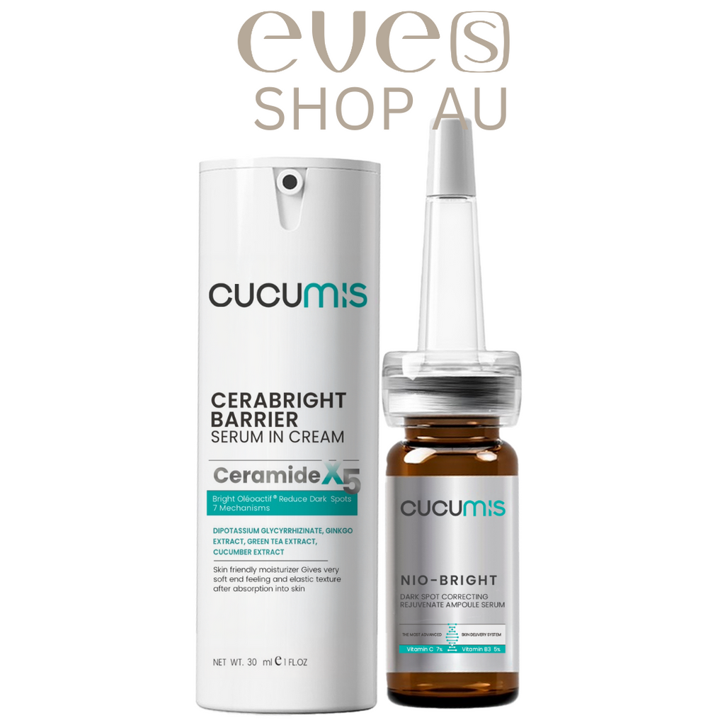 CUCUMIS คู่หูหน้าใส NIO-BRIGHT AMPOULE SERUM และ CERABRIGHT SESUM IN CREAM
