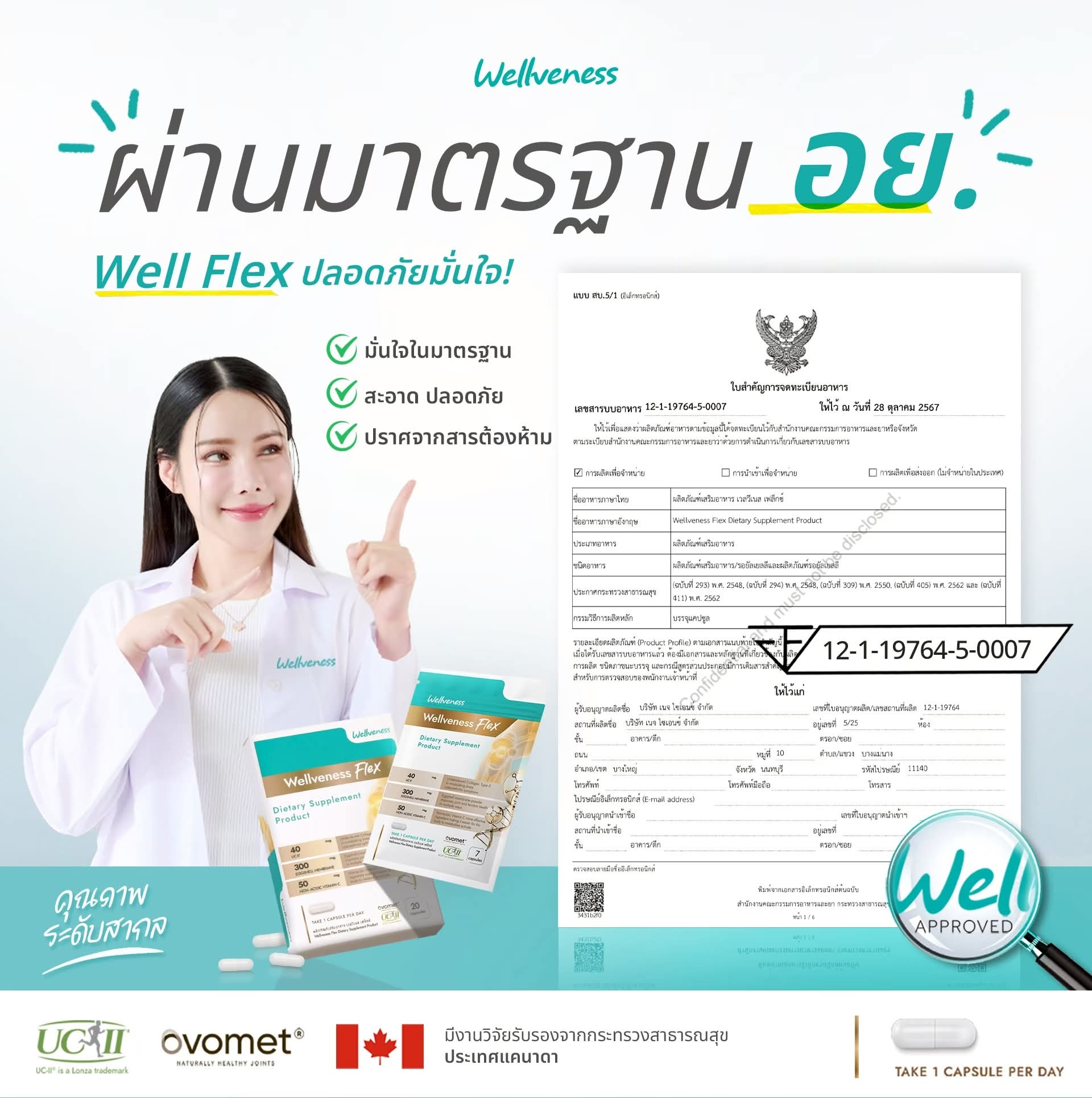 Wellflex ซองใหญ่ ชุดสุดคุ้ม จ่าย 2 เหมือนได้ 3