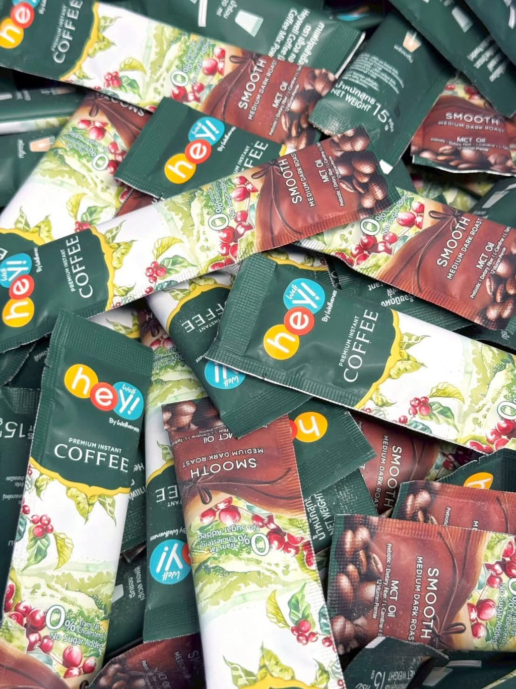 เวลคอฟฟี่ Hey! Well Coffee เวลวีเนส กาแฟเพื่อสุขภาพ กาแฟบล็อคเบรินส์ ไม่มีน้ำตาล ไม่มีครีมเทียม มีพรีไบโอติก