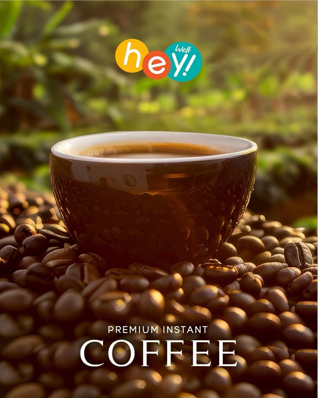 เวลคอฟฟี่ Hey! Well Coffee เวลวีเนส กาแฟเพื่อสุขภาพ กาแฟบล็อคเบรินส์ ไม่มีน้ำตาล ไม่มีครีมเทียม มีพรีไบโอติก