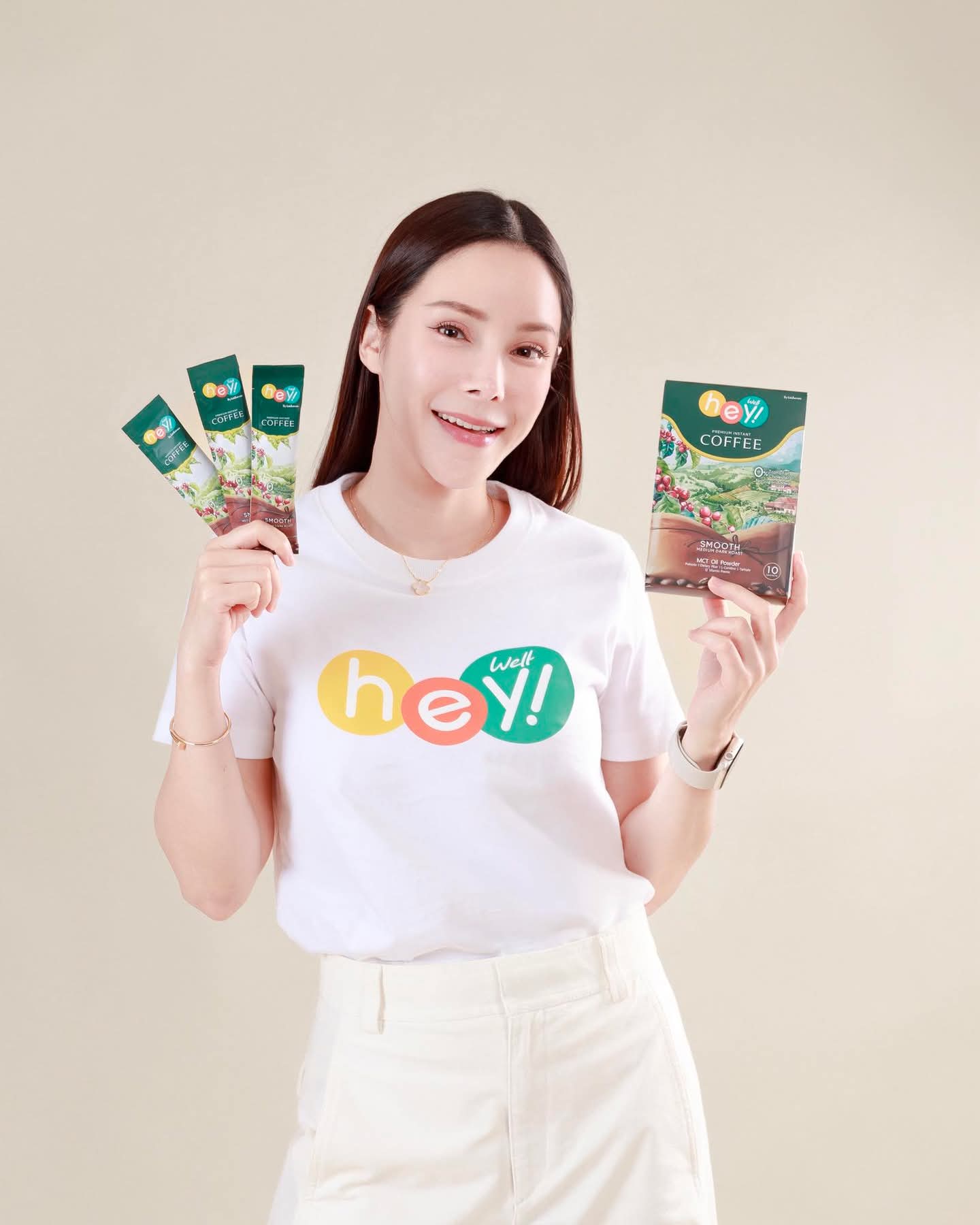 เวลคอฟฟี่ Hey! Well Coffee เวลวีเนส กาแฟเพื่อสุขภาพ กาแฟบล็อคเบรินส์ ไม่มีน้ำตาล ไม่มีครีมเทียม มีพรีไบโอติก