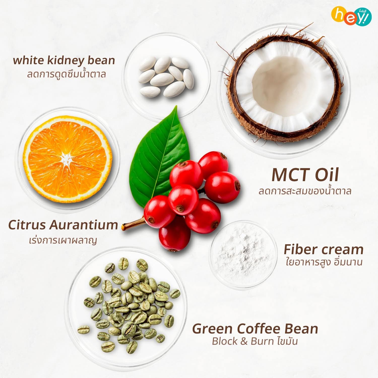 Hey Well Coffee ชุด 3 กล่อง สุดคุ้ม-เวลคอฟฟี่ Hey! Well Coffee เวลวีเนส กาแฟเพื่อสุขภาพ กาแฟบล็อคเบรินส์ ไม่มีน้ำตาล ไม่มีครีมเทียม มีพรีไบโอติก