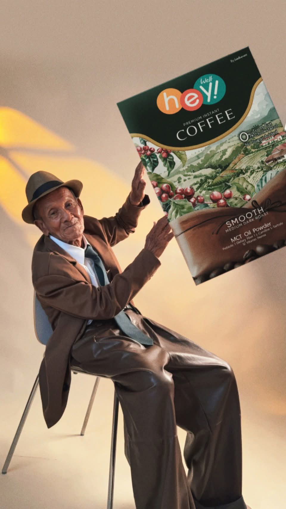 เวลคอฟฟี่ Hey! Well Coffee เวลวีเนส กาแฟเพื่อสุขภาพ กาแฟบล็อคเบรินส์ ไม่มีน้ำตาล ไม่มีครีมเทียม มีพรีไบโอติก