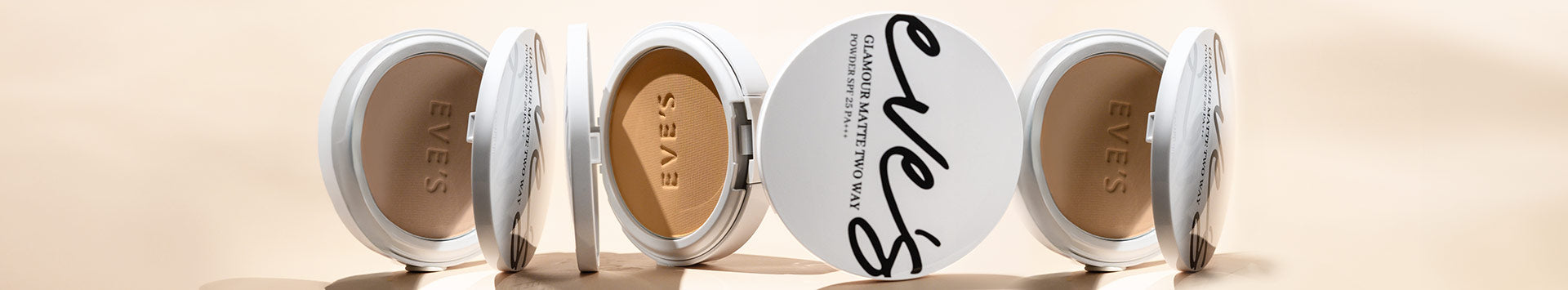 *มีแค่ เบอร์  3 นะค่ะ*** EVE'S GLAMOUR MATTE TWO WAY POWDER SPF 25 PA+++  แป้งอีฟส์ สูตรคุมมัน 100% ปกปิด บางเบา